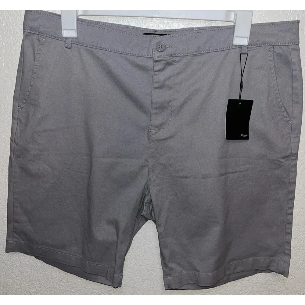 Brisk Chino Shorts Men Size 42 Gray